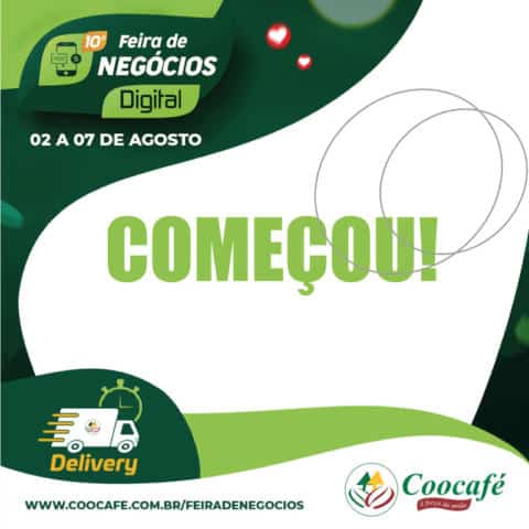 Começou a 10ª Feira de Negócios Coocafé Delivery