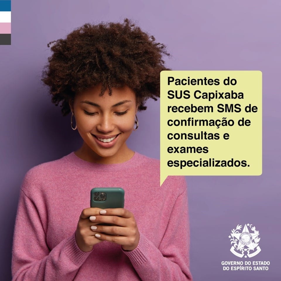 Pacientes do SUS Capixaba recebem SMS de confirmação de consultas e exames