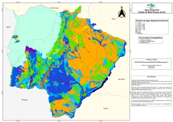 Embrapa lança mapa que aponta a capacidade de retenção de água no solo