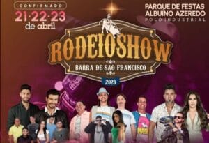 Além de três shows com bandas e dupla sertaneja de destaque nacional e internacional, o Rodeio Show de Barra de São Francisco