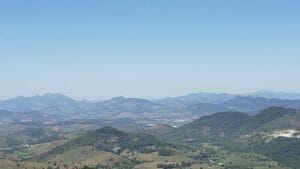 Sol calor vista aérea Cachoeiro de Itapemirim