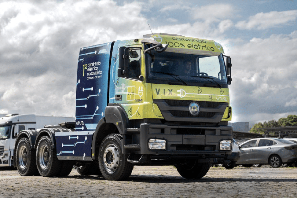 Empresa capixaba lança caminhão elétrico com capacidade de 120t
