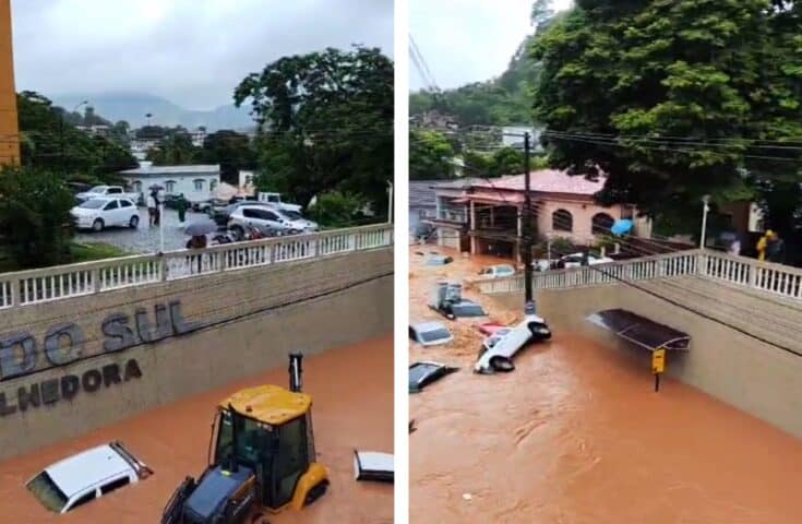 Asilo de idosos fica inundado após chuvas atingirem Mimoso do Sul