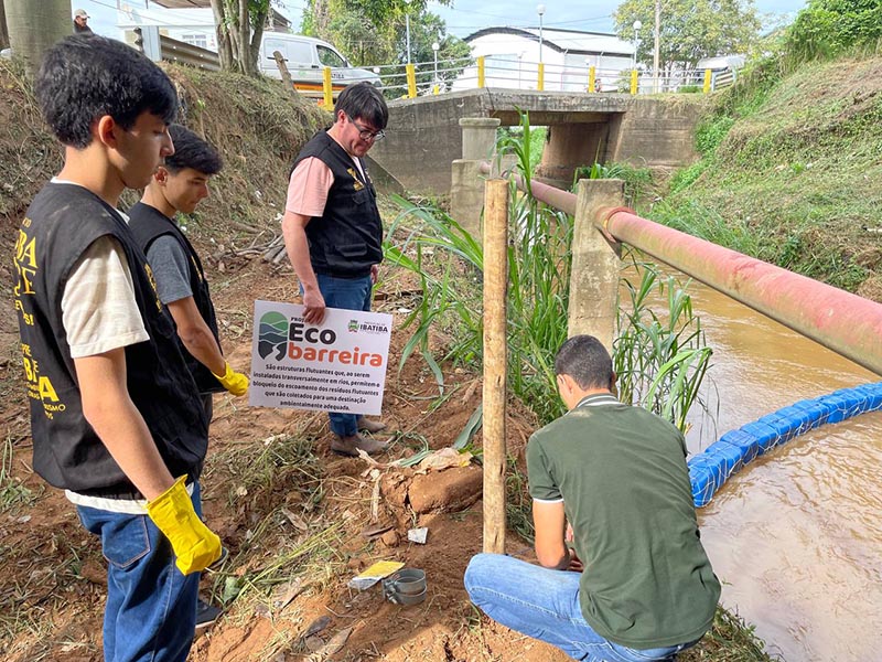Ibatiba: ecobarreira para coibir avanço de poluição no Rio Pardo