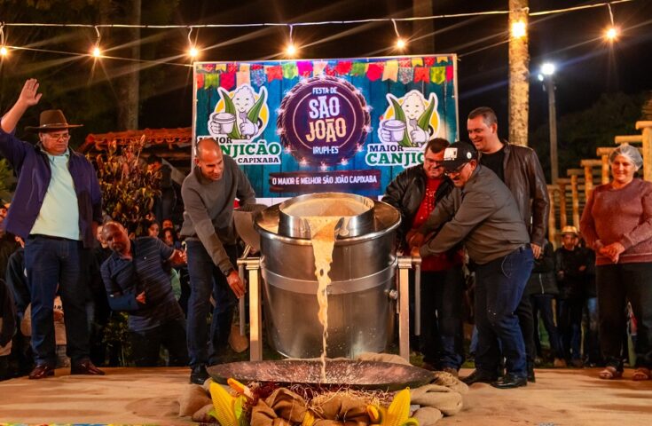 Festa de São João em Irupi celebra 113 anos com tombo do canjicão