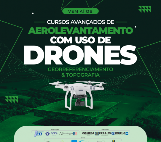 Crea-ES lança cursos de aerolevantamento com uso de drones