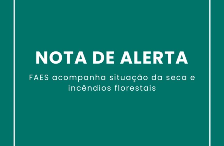 Faes emite comunicado sobre seca e incêndios florestais