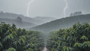 Chuva alerta cafezal