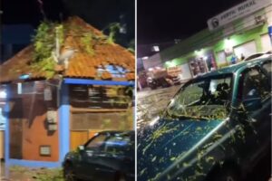 Chuva: Centro e Vieira Machado foram os mais atingidos em Muniz Freire Chuva: Centro e Vieira Machado foram os mais atingidos em Muniz Freire