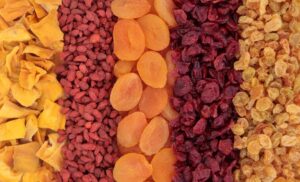frutas desidratadas