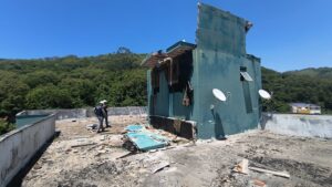 caixa d’água rompe em Vitória