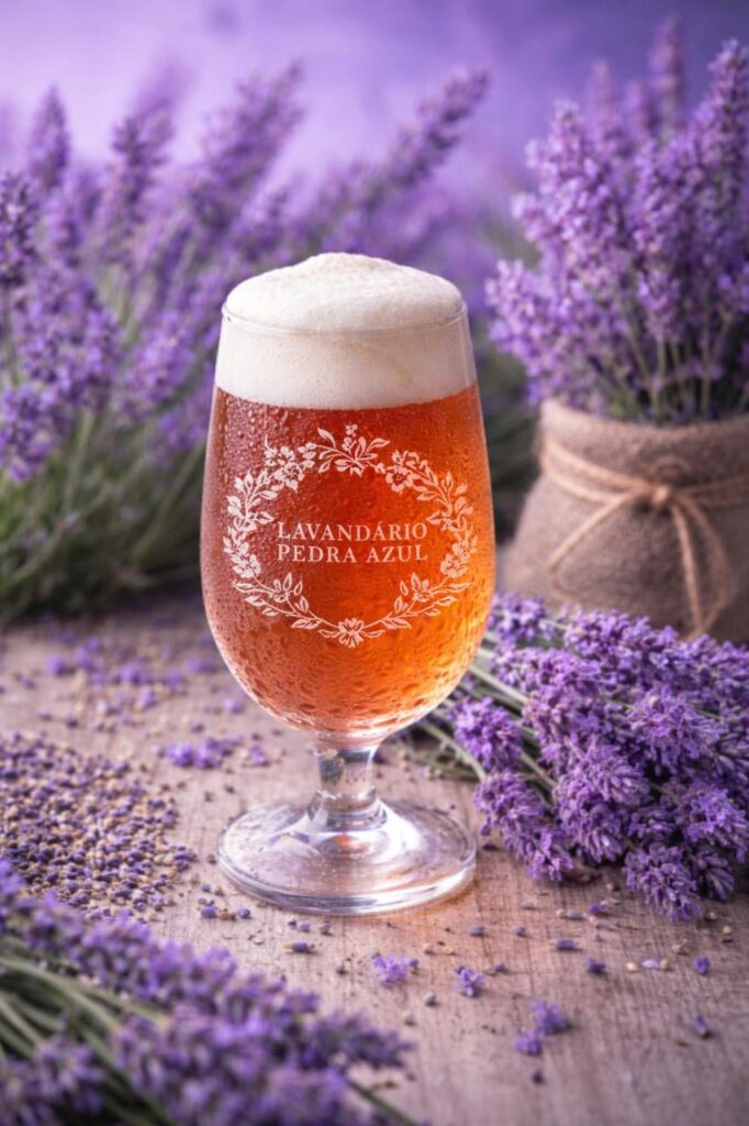 cerveja artesanal de lavanda
