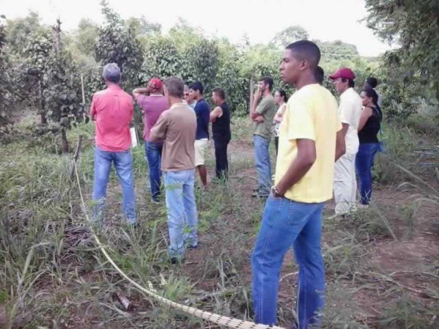 Agricultores de Águia Branca acompanham técnica de plantio da pimenta-do-reino