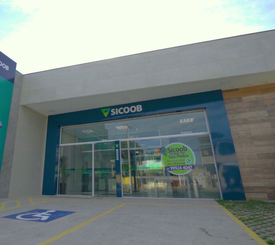 Agência do Sicoob de São Pedro, em Vitória, será inaugurada em live, nesta quinta-feira (25)